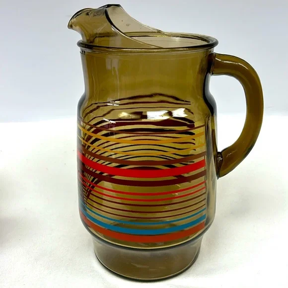 Vintage Dominion Glassware 2.5L Pitcher and matching set of 5 175ml tumblers - Picture 4 of 11